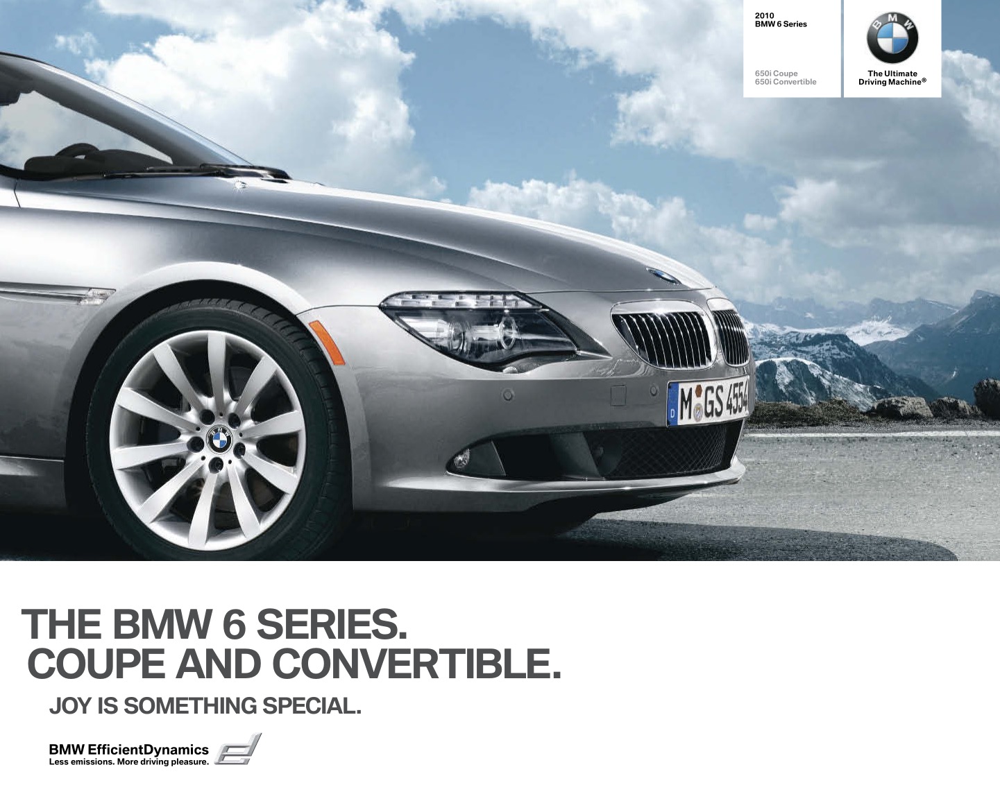 2010 BMW 6-Series Brochure Page 27